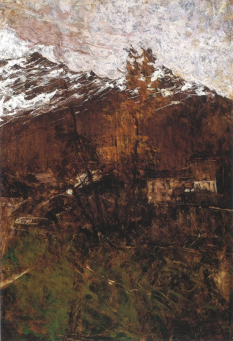 95-Francesco Filippini-Prime Nevi, Paesaggio, 1889 - Muse Gallerie di Piazza Scala a Milano  